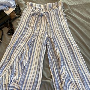High waisted spilt front beach pants